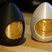 versatile smilegg funny egg smiley assembly easter face eyes mouth 3d print model - Mito3D