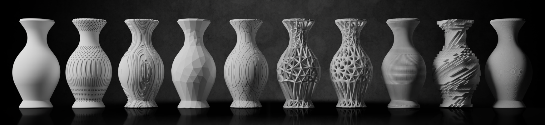 yönlü vazo ayarlamak 10 benzersiz 3d basılı tasarımlar ev yazdır vazolar bireysel dekoratif modern klasik sanatsal yaşayan oda dekorasyon pencere pervazı modeller hediye fikirler indir printed hediyeler kendin yap dekor 3 3d print model - Mito3D