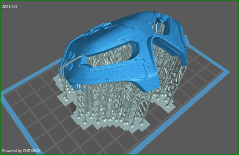 versão 2 cabeça destruidor titã 3d print model - Mito3D