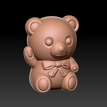 version bear pendant ornament jewelry 3d print model - Mito3D