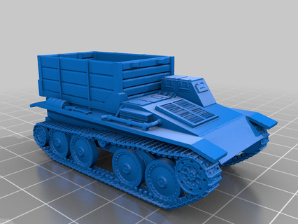 transporteur 39 approvisionnement ardelte 38d papier pacificateur série cargaison Panzer prorotipe 3d impression 3d print model - Mito3D