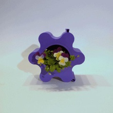verticale de pot fleur peut imbriqués la maison petit jigsaw puzzle modulaire utile 2019 table art décoration peinture murale les débutants mur clip végétal 3d print model - Mito3D