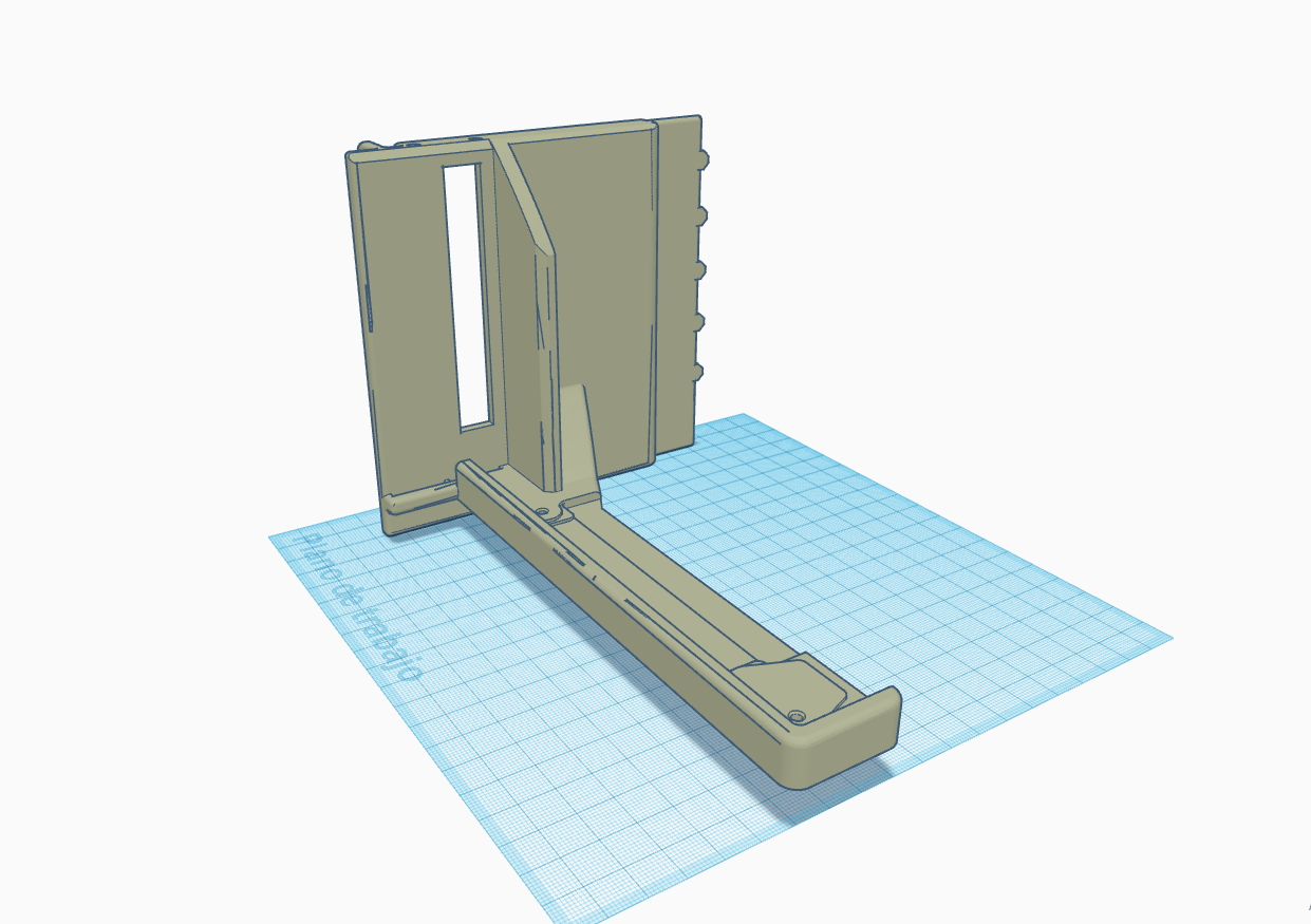 vertical graphic support graph 3D print model - Mito3D