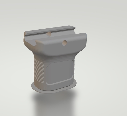 verticale poignée airsoft 3D print model - Mito3D