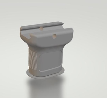 vertical grip airsoft grip vertical airsoft  3d print model - Mito3D