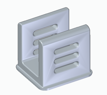verticale portable base supporter pc ordinateur 3d print model - Mito3D