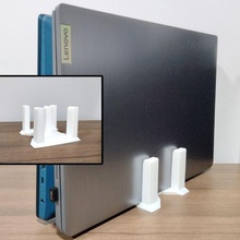 vertical laptop tablet stand 2 devices gadget holder horizontal compact 3d print model - Mito3D