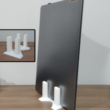 vertical laptop tablet stand gadget holder 3d print model - Mito3D
