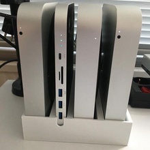 vertical multi estante 3 Mac minis usb dock 3d print model - Mito3D