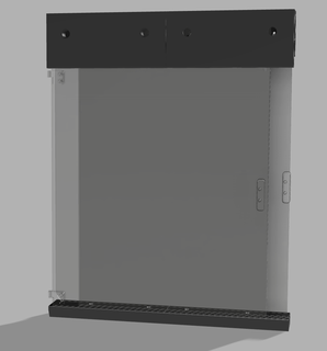 vertical storage holder bambulab p1p vision enclosure panels bambu panel side plexy 3d print model - Mito3D