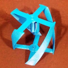 vertical, turbina de vento paramétrico vários engenharia moinho ampla eixo vertical vawt gorlov gerador 3d print model - Mito3D