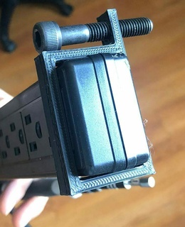 vesa mount powerstrip holder 3d print model - Mito3D