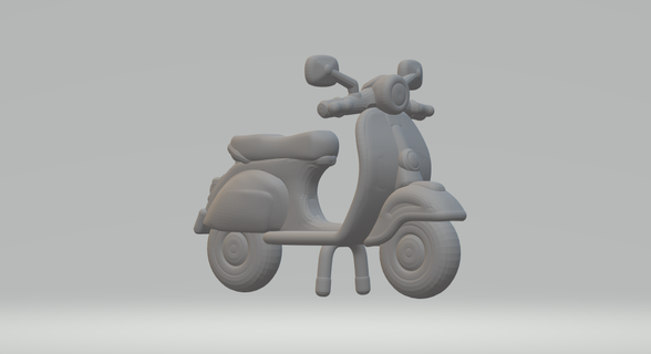 Vespa bisiklet döküm oyuncaklar Sıcak tekerlekler döngü 3d print model - Mito3D
