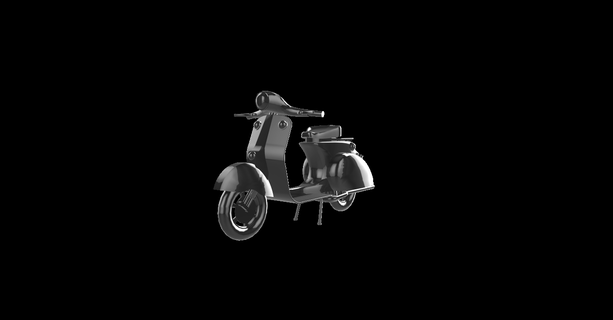vespa 125gtr moto moteur vélo motocyclette motorrad 3d print model - Mito3D