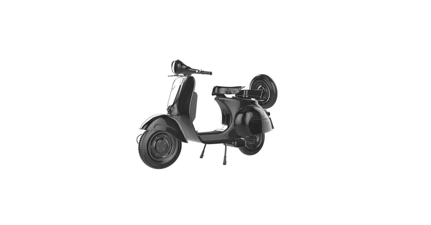 Vespa 125vbn moto Motorrad Motor Fahrrad le la motorrad 3D print model - Mito3D