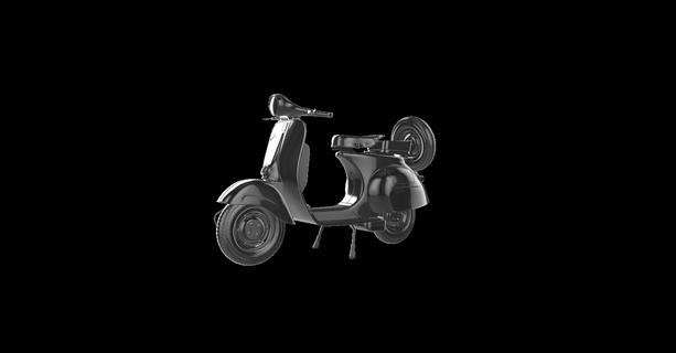 vespa 125vbn moto motocicleta motor bicicleta le la motorrad 3d print model - Mito3D
