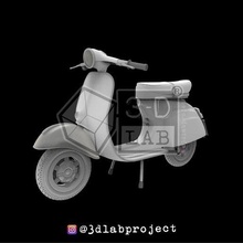 vespa piaggio px150 1960 model year motorcycle scooter 3d print model - Mito3D