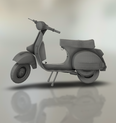 vespa px150 1982 150 moto motocicleta bicicleta motor two wheeled vehículo motociclista deporte turbo coche turismo helicóptero 3d print model - Mito3D