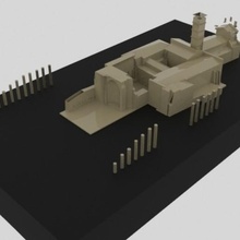 vespasian temple architecture vespasiantemple rometemple famousbuilding famousarchitecture 3d print model - Mito3D