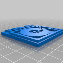 vgm vinil anahtarlık kayıt oynatıcı video oyunu 3d print model - Mito3D
