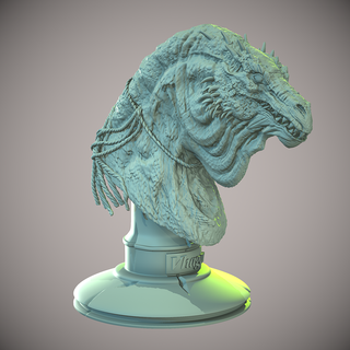 vhagar maison dragon Jeu trônes canard Balance pion tête miniature buste cool patron caraxes chaud 3d print model - Mito3D
