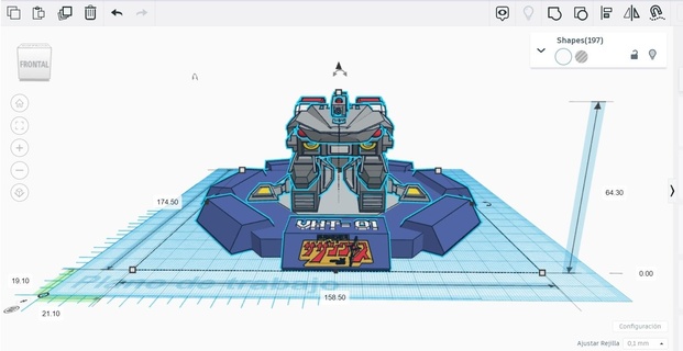 vht 1 vitesse Veritech flotter réservoir robotech 3d print model - Mito3D