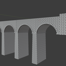 viaduct scale architecture model train making 3d print model - Mito3D