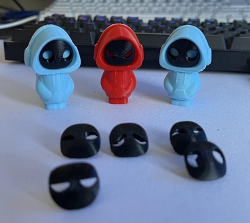vibe figure art jouet écouteurs chat oreilles cosplay masque 3d print model - Mito3D