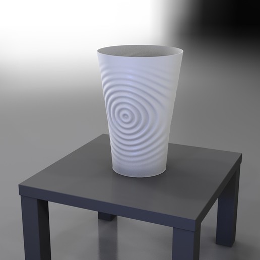 le vibrazioni - vaso di serie casa il fiore pot la decorazione prodotti per camera art moderna design scultura pianta interni mobili 3D print model - Mito3D