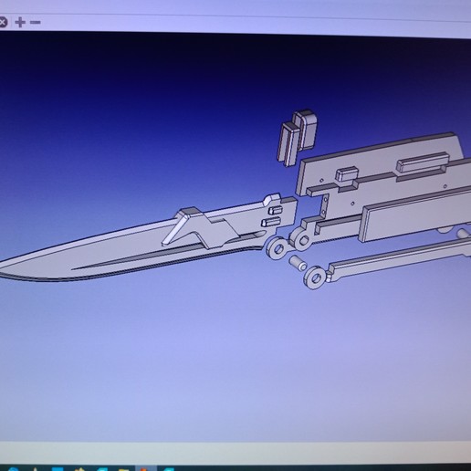 vibro-blade mandalorian vibroblade blade 3D print model - Mito3D