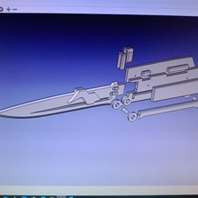 vibro-blade mandalorian vibroblade blade 3d print model - Mito3D