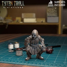 vicious french - pre-supported game dnd minature minis mini dungeons dragons 32mm tytantroll miniatures patreon monty mockery 3d print model - Mito3D