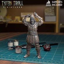vicious french 02 - pre-supported game dnd minature minis mini dungeons dragons 32mm tytantroll miniatures patreon monty mockery 3d print model - Mito3D