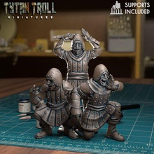 vicious french trio - pre-supported game dnd minature minis mini dungeons dragons 32mm tytantroll miniatures patreon monty mockery bundle 3d print model - Mito3D