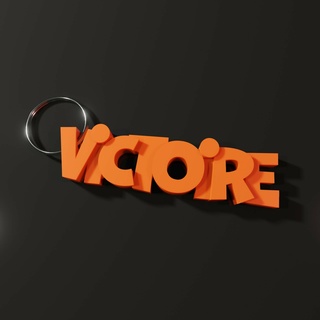victoire - name keyring keychain 3d print model - Mito3D