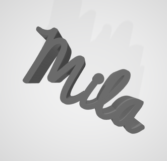 Victoire Mila Olivia ilk isimler zafer Mila Olivia ilk isimler 3d print model - Mito3D