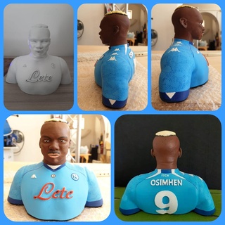 victor osimhen bust victor osimhen napoli player naples ssc napoli soccer football serie  3d print model - Mito3D