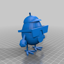 victoria's egg man box tool cartoon character container hinge storage 3d printing 3d print model - Mito3D