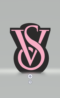 victoria's secter logo candle art secret victorias mold silicone molding model fashion 3d print model - Mito3D