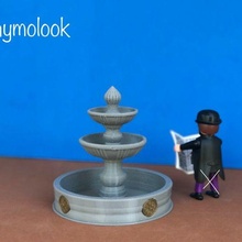 victorian fountain miniature dollhouse figures scale playmobil game toys art toy gentleman castle gallows custom steck miniatures medieval 3d print model - Mito3D