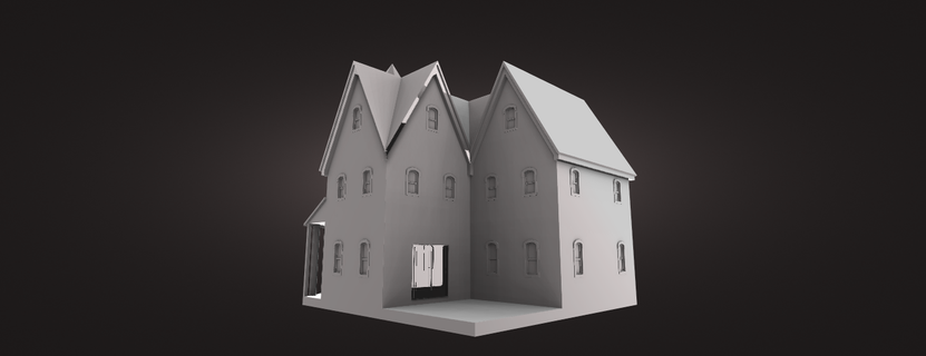 victorian house queen mother 3d print model - Mito3D