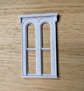 victorian window corbels- rounded windows model mini architecture components elements scenery terrain house 3d print model - Mito3D