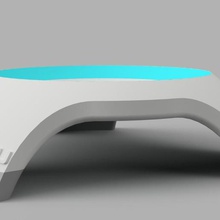 vide-poche design futuriste la maison bicolor bicolore bicouleur l'avenir vide-poches les conteneurs 3d print model - Mito3D
