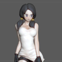 videl sexy versione sfera drago carattere anime statua modello arte figurina donna femmina ragazza 3d print model - Mito3D