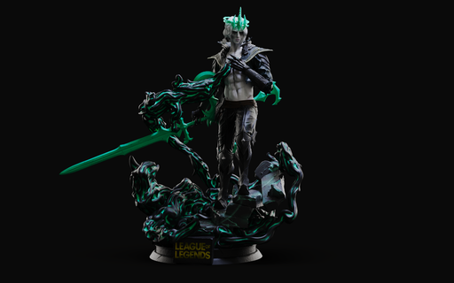 viego ruined king toy leagueoflegends statue 3dprint 1 7 game riot 3d print model - Mito3D