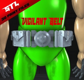 vigilant utility belt cosplay super hero accessory robin batman comic generic 3d print model - Mito3D