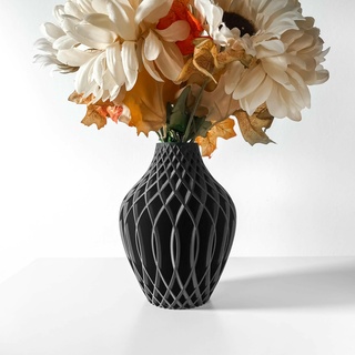 vika vase modern unique home decor dried preserved flower arrangement stl file 3d print model - Mito3D