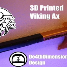 viking axe fashion accessory cosplay weapon costume design 3d print model - Mito3D