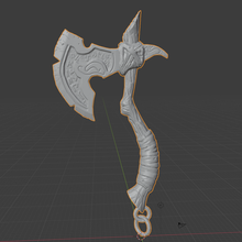 viking axe game warhammer space wolf wolves 3d print model - Mito3D