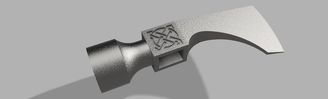 viking Machado símbolo vegvisir arma celta 3d print model - Mito3D